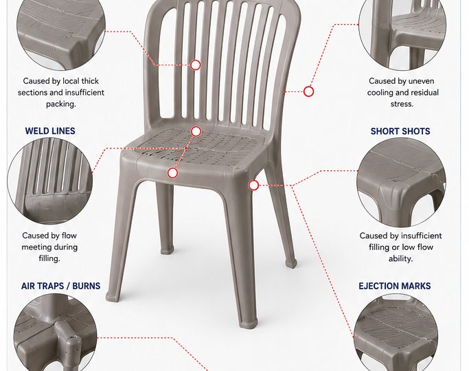 Common Problems in Plastic Chair Injection Molding
